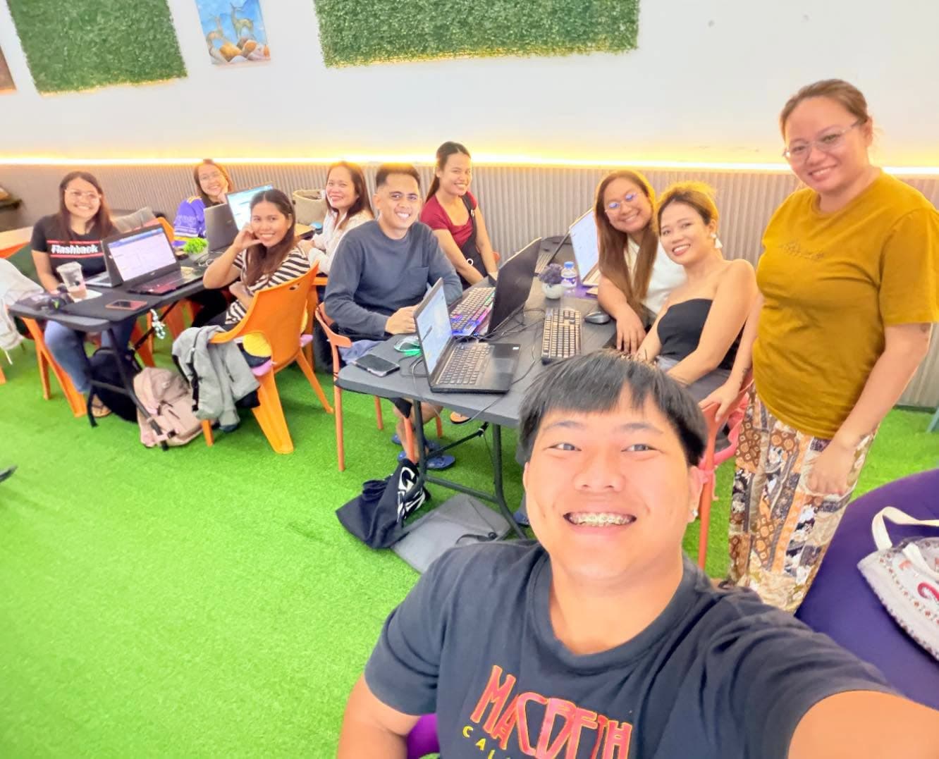 Virtual assistant team reviewing a client workflow